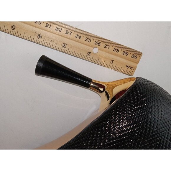 Sophitina Womens Heels Black Leather Stiletto Pointed Toe Pump Cocktail Size 42 - Picture 8 of 9